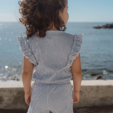 Kort tuinpak Denim Blue Stripe koop je bij Babywinkel