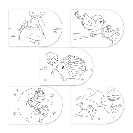 LD Verfboek Fairy Garden 30 bladzijdes inclusief verf en kwast koop je bij Babywinkel