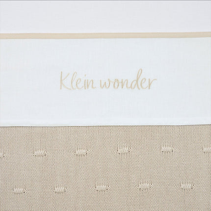 Ledikant laken Klein Wonder - soft sand - 100x150cm - 0.3 TOG - Babywinkel - 4054703696226