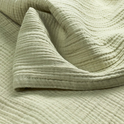 Ledikant laken pre - washed hydrofiel Uni - soft olive - 100x150cm - 0.3 TOG - Babywinkel - 4054703507027