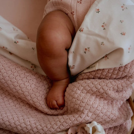Ledikantdeken gebreid - Pure Blossom - Babywinkel - 8721122583906