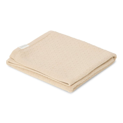 Ledikantdeken gebreid - Pure Soft Beige - Babywinkel - 8721122584378