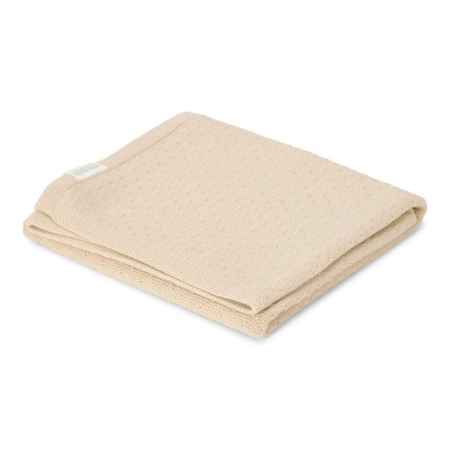Ledikantdeken gebreid - Pure Soft Beige - Babywinkel - 8721122584378