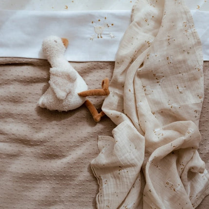 Ledikantdeken gebreid - Pure Soft Beige - Babywinkel - 8721122584378