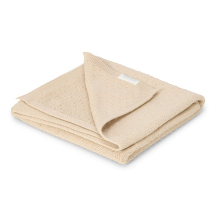 Ledikantdeken gebreid - Pure Soft Beige - Babywinkel - 8721122584378
