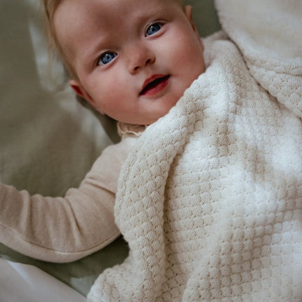 Ledikantdeken gebreid - Pure Soft White - Babywinkel - 8721122584606