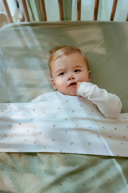 Ledikantdeken - Pure Sage Leaves - Babywinkel - 8721122584163