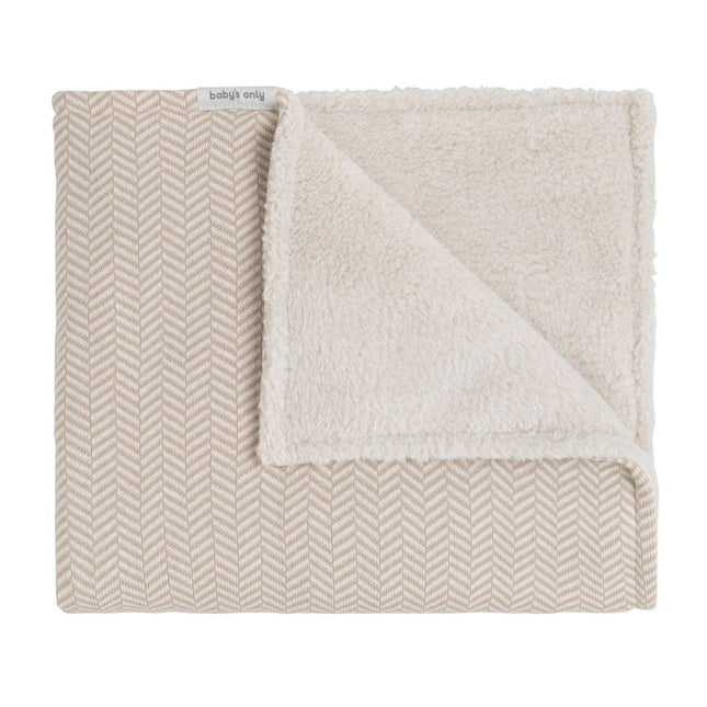 Ledikantdeken teddy Dawn beige/ecru - Babywinkel - 8721052101553