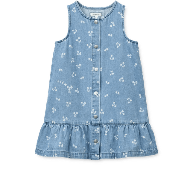 Liewood Baby Jurkje Sybilla Cherry Heart Sandy / Denim koop je bij Babywinkel