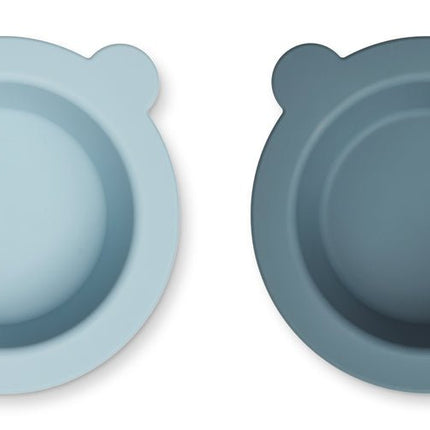 Liewood Babybord Peony Sea Blue/Whale Blue 2St - Liewood - Babywinkel - 5715335047006