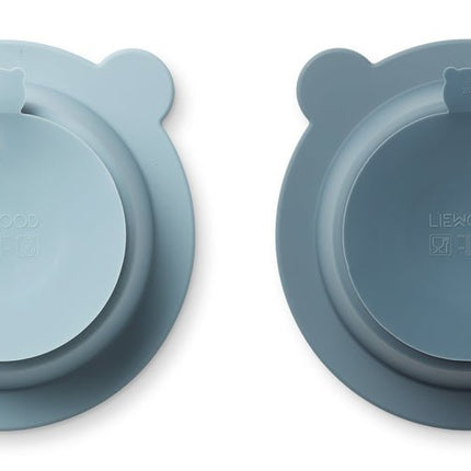 Liewood Babybord Peony Sea Blue/Whale Blue 2St - Liewood - Babywinkel - 5715335047006