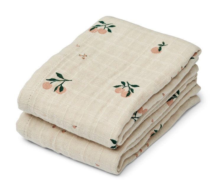 Liewood Hydrofiele Doek Lewis Peach/Sea Shell 2St - Liewood - Babywinkel - 5715493468101