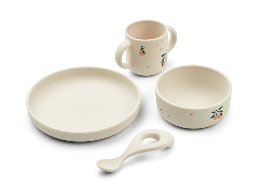 Liewood Kinderservies Set Vivi Peach/ Sea Shell - Liewood - Babywinkel - 5715335086326