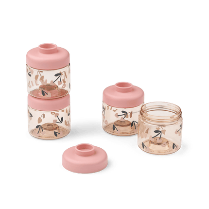 Liewood Opbergbakjes Dominique Tritan Cherry heart / Rosey 100ml 4st koop je bij Babywinkel