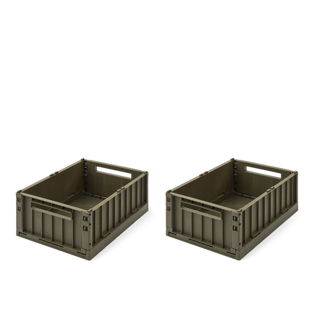 Liewood Opbergbakjes Weston Army Brown 36Cm 2St koop je bij Babywinkel