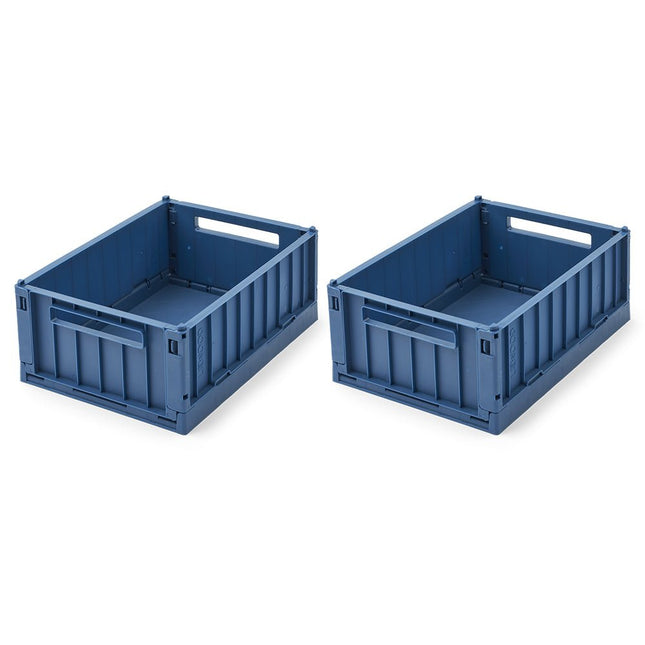 Liewood Opbergbakjes Weston Indigo Blue 25Cm 2St koop je bij Babywinkel