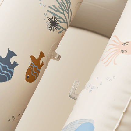 Liewood Zwembad Met Zonnescherm Sea Creature/Sandy 108Cm koop je bij Babywinkel