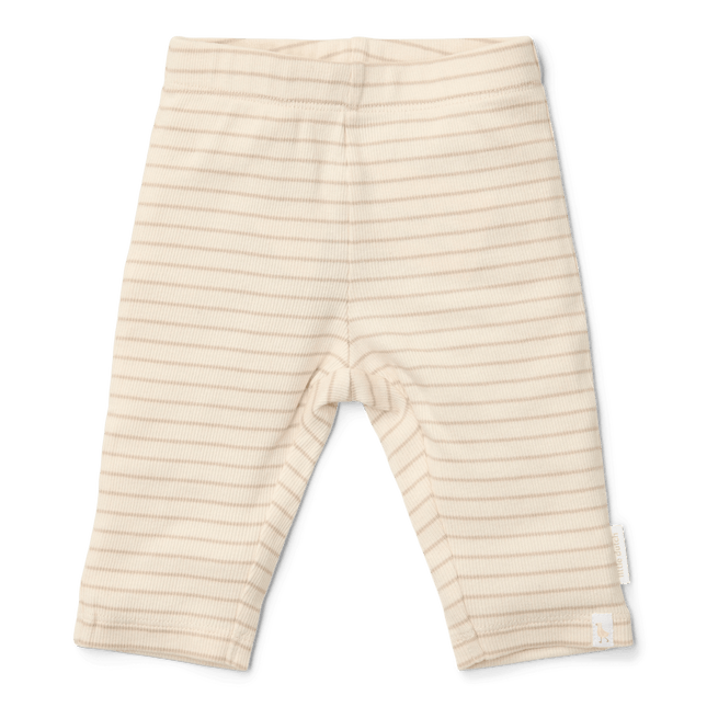 Little Dutch Baby Legging Soft Beige Stripe - Babywinkel - 8721122582817