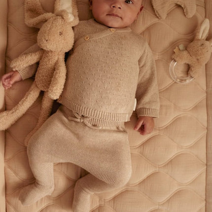 Little Dutch Baby Vestje Overslag Soft Beige Melee - Babywinkel - 8721122582572