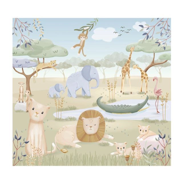 Little Dutch Fotobehang Safari Friends koop je bij Babywinkel