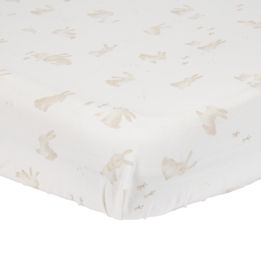 <tc>Little Dutch</tc> Sábana Ajustable Cuna Blanco Baby Bunny 70X140/150Cm