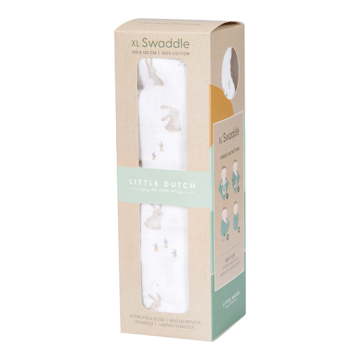 <tc>Little Dutch</tc> Manta envolvente hidrófila 120Cm Conejito bebé