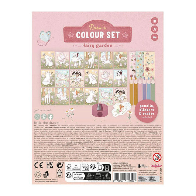 Little Dutch Kleurboek Rosa Fairy Garden koop je bij Babywinkel