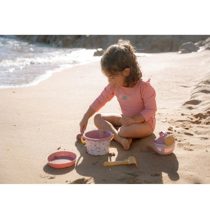 Little Dutch Pink Flower Strandset 9,5cm 5 dlg - Babywinkel - 8712051142388