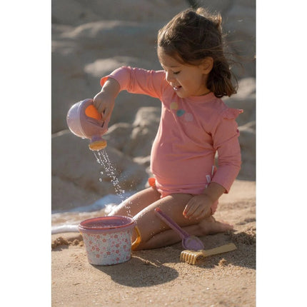 Little Dutch Pink Flower Strandset 9,5cm 5 dlg - Babywinkel - 8712051142388