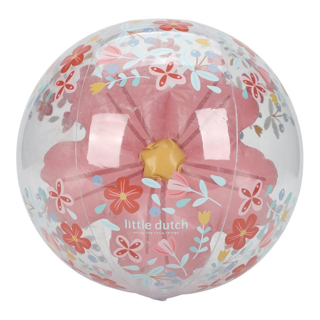 Little Dutch Pink Flowers Strandbal 3D Figuur - Babywinkel - 8712051142449