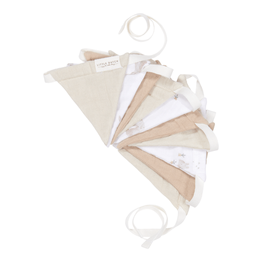 <tc>Little Dutch</tc> Guirnalda Hidrófila Blanco Beige Bebé Conejito