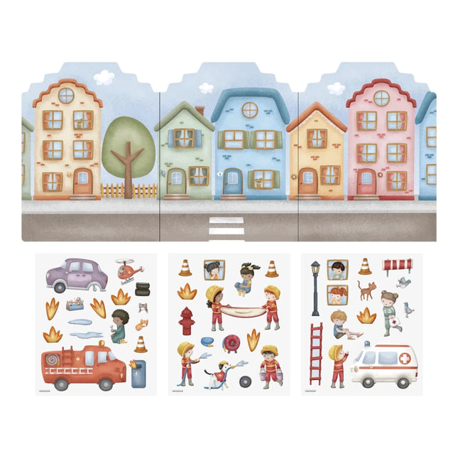 Little Dutch Stickerboek Brandweer Jim koop je bij Babywinkel