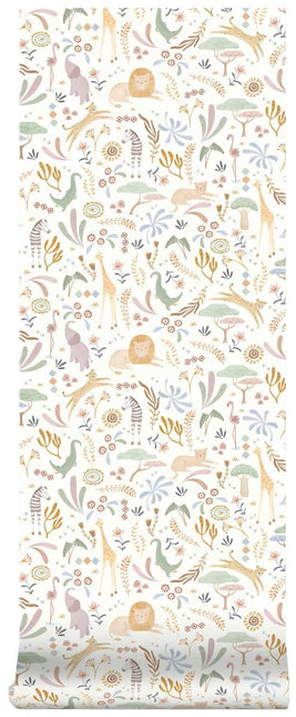 Little Dutch Vliesbehang Safari Wonders koop je bij Babywinkel