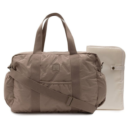 Luiertas Embossed Lily - Milky Coffee - Babywinkel - 8717329401013