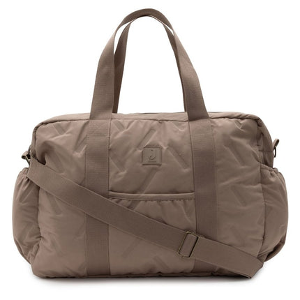 Luiertas Embossed Lily - Milky Coffee - Babywinkel - 8717329401013