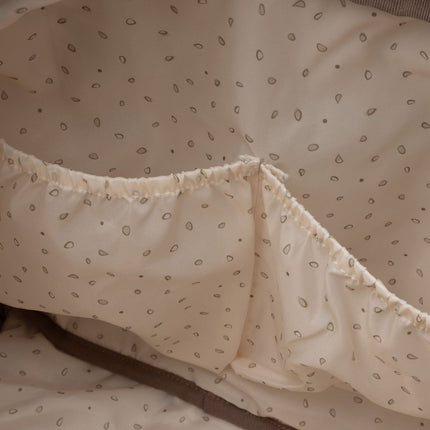 Luiertas Embossed Lily - Milky Coffee - Babywinkel - 8717329401013