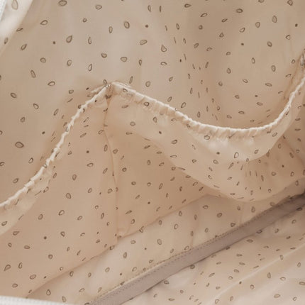 Luiertas Embossed Lily - Sand - Babywinkel - 8717329401006