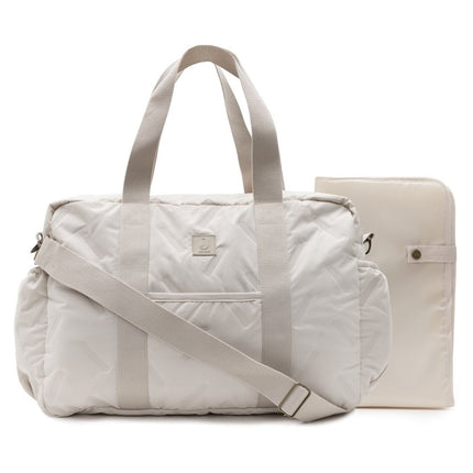 Luiertas Embossed Lily - Sand - Babywinkel - 8717329401006