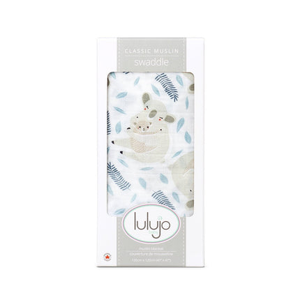 Lulujo Hydrofiele Doek Modern Koala Katoen 120x120cm - Lulujo - Babywinkel - 628233454676