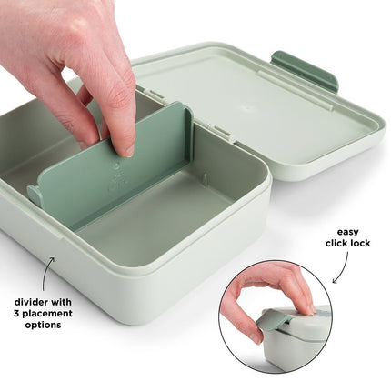Lunch box w/divider Green Playground - Babywinkel - 5712643059912