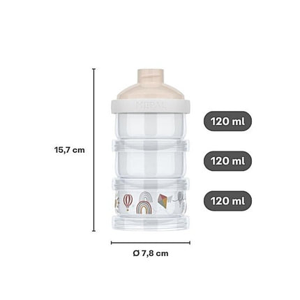 Melkpoedertoren Mepal Mio 3 - delig - Forest Friends - Babywinkel - 8720294049302
