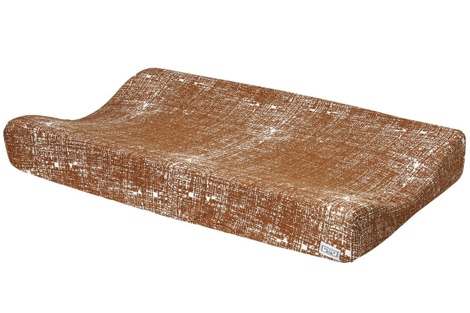 Meyco Aankleedkussenhoes Fine Lines Camel koop je bij Babywinkel