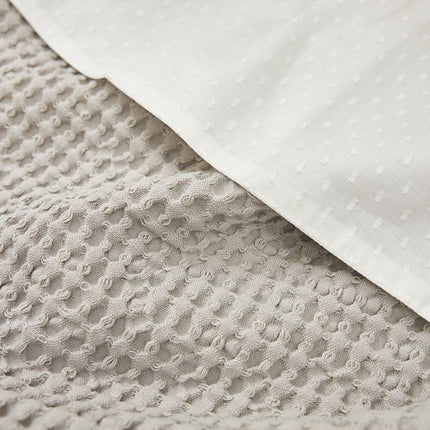 Meyco Baby Waffle Cotton Ledikant Deken Greige 100x150cm - Meyco - Babywinkel - 4054703235425