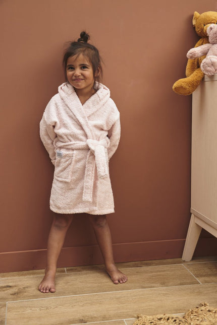 Meyco Badjas Basic Badstof Soft Pink koop je bij Babywinkel