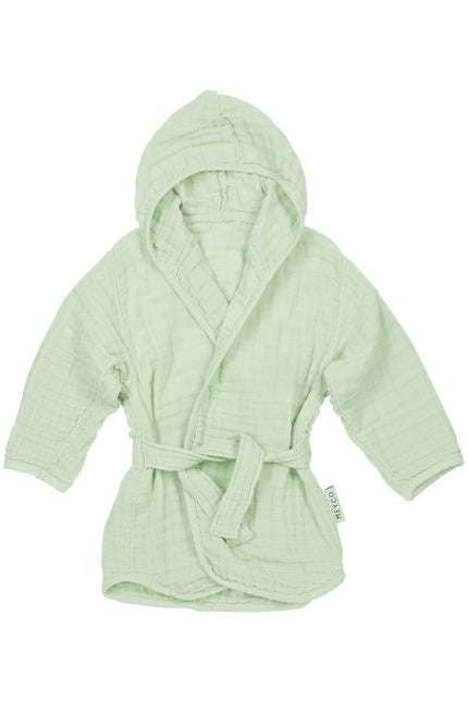 Meyco Badjas Hydrofiel Pre - Washed Uni Soft Green koop je bij Babywinkel