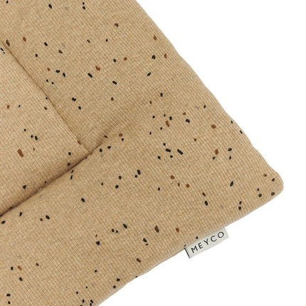Meyco Boxkleed Rib Mini Spot Toffee Melange 80X100cm - Meyco - Babywinkel - 4054703225426
