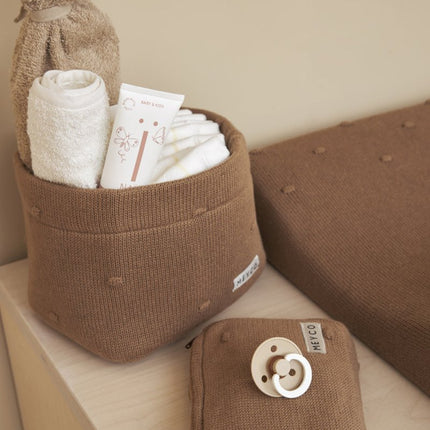 Meyco Commodemandje Medium Mini Knots Toffee - Meyco - Babywinkel - 4054703430882