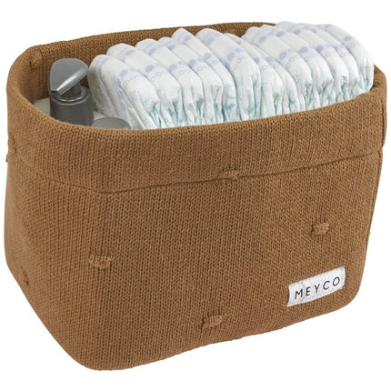 Meyco Commodemandje Medium Mini Knots Toffee - Meyco - Babywinkel - 4054703430882