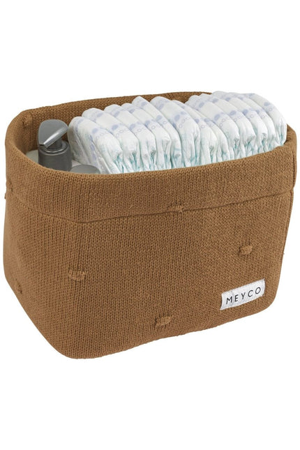 Meyco Commodemandje Medium Mini Knots Toffee - Meyco - Babywinkel - 4054703430882