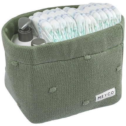 Meyco Commodemandje Small Mini Knots Forest Green - Meyco - Babywinkel - 4054703230789